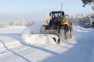 Wheel Loader Snow Removal