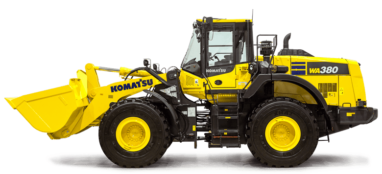 komatsu WA380 wheel loader rental in western canada