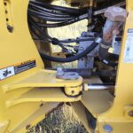 Hydraulic system and hoses detail on John Deere 524K-II loader from Plains Equipment Rentals