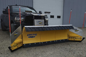 arctic-snow-and-ice-razorback-full-kit-snow-plow-mounted-on-pickup-truck-plains-equipment-rentals-western-canada