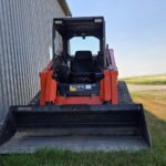 2021 Kubota SVL97-2 track skid steer for sale in Western Canada, front view bucket