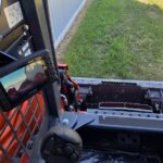 2021 Kubota SVL97-2 track skid steer for sale in Western Canada, operator view rear camera