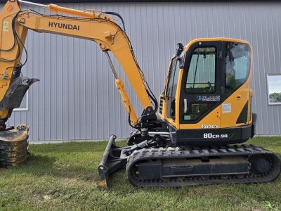 2019 Hyundai 80CR-9A 8-ton excavator for sale in Western Canada
